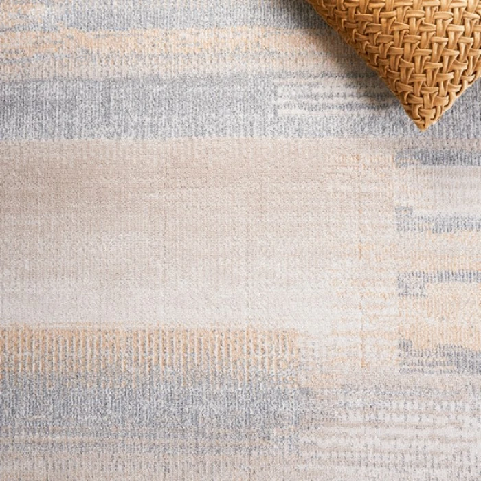 Safavieh Blair Washable BLR216 Grey / Beige 6'-7" X 6'-7" Square Area Rug