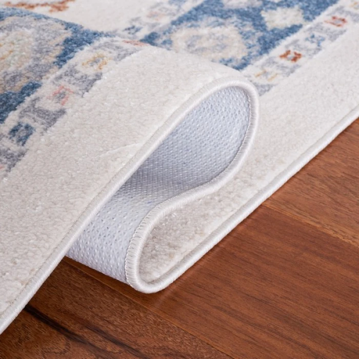 Safavieh Blair Washable BLR218 Beige / Blue 9' X 12' Rectangle Area Rug