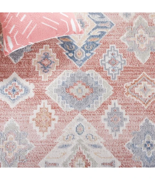 Safavieh Blair Washable BLR218 Rose / Blue 8' X 10' Rectangle Area Rug