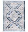 Safavieh Blair Washable BLR220 Grey / Navy 4' X 6' Rectangle Area Rug