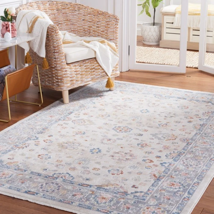 Safavieh Blair Washable BLR224 Beige / Grey 8' X 10' Rectangle Area Rug