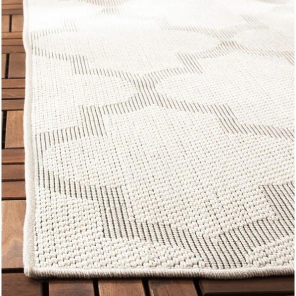 Safavieh Bermuda BMU804 Ivory / Light Grey 2' X 12' Runner Area Rug