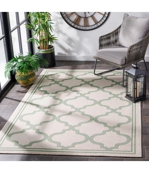 Safavieh Bermuda BMU810 Beige / Green 8' X 10' Rectangle Area Rug