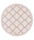 Safavieh Bermuda BMU810 Ivory / Rust 6'-7" X 6'-7" Round Area Rug