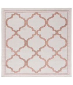 Safavieh Bermuda BMU810 Ivory / Rust 6'-7" X 6'-7" Square Area Rug