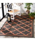 Safavieh Bermuda BMU810 Charcoal / Rust 3' X 5' Rectangle Area Rug
