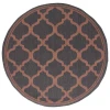 Safavieh Bermuda BMU810 Charcoal / Rust 6'-7" X 6'-7" Round Area Rug