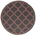 Safavieh Bermuda BMU810 Charcoal / Rust 6'-7" X 6'-7" Round Area Rug