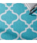Safavieh Bermuda BMU810 Aqua / Grey 2' X 8' Runner Area Rug