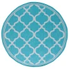 Safavieh Bermuda BMU810 Aqua / Grey 6'-7" X 6'-7" Round Area Rug