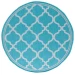 Safavieh Bermuda BMU810 Aqua / Grey 6'-7" X 6'-7" Round Area Rug