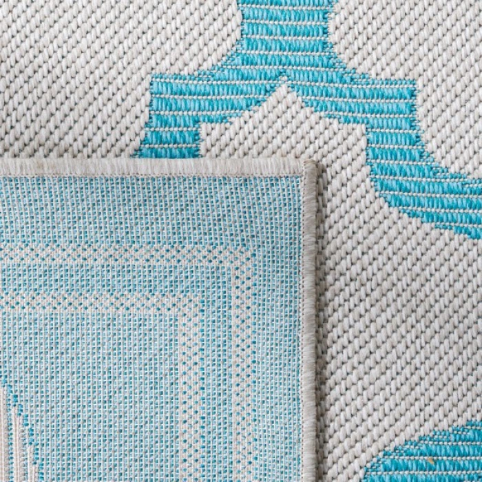 Safavieh Bermuda BMU810 Beige / Aqua 4' X 6' Rectangle Area Rug