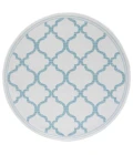 Safavieh Bermuda BMU810 Beige / Aqua 6'-7" X 6'-7" Round Area Rug