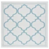 Safavieh Bermuda BMU810 Beige / Aqua 6'-7" X 6'-7" Square Area Rug