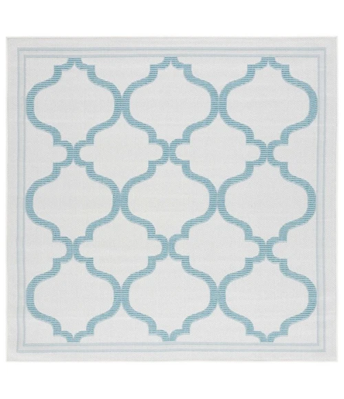 Safavieh Bermuda BMU810 Beige / Aqua 6'-7" X 6'-7" Square Area Rug