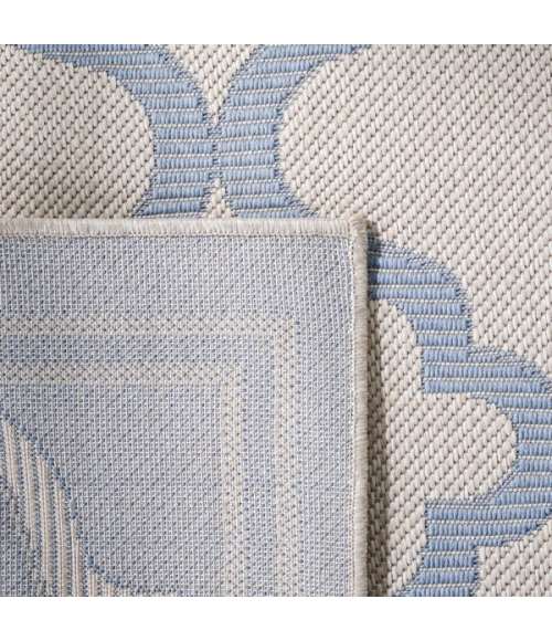 Safavieh Bermuda BMU810 Ivory / Blue 6'-7" X 6'-7" Square Area Rug