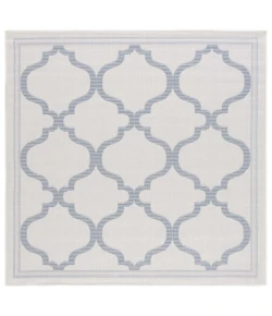 Safavieh Bermuda BMU810 Ivory / Blue 6'-7" X 6'-7" Square Area Rug