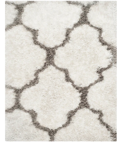 Safavieh Barcelona Shag BSG319 Ivory / Silver 2' X 3' Accent Area Rug