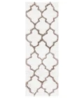 Safavieh Barcelona Shag BSG319 Ivory / Silver 2'-3" X 7' Runner Area Rug