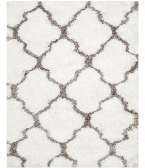 Safavieh Barcelona Shag BSG319 Ivory / Silver 5' X 8' Rectangle Area Rug