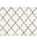 Safavieh Barcelona Shag BSG319 Ivory / Silver 5' X 5' Square Area Rug