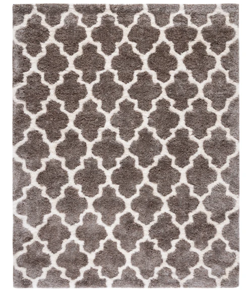 Safavieh Barcelona Shag BSG319 Ivory / Silver 9' X 12' Rectangle Area Rug
