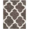 Safavieh Barcelona Shag BSG319 Silver / Ivory 3' X 5' Rectangle Area Rug