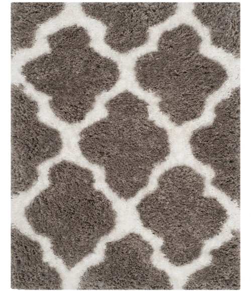 Safavieh Barcelona Shag BSG319 Silver / Ivory 2'-3" X 4' Accent Area Rug