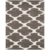 Safavieh Barcelona Shag BSG319 Silver / Ivory 2'-3" X 7' Runner Area Rug