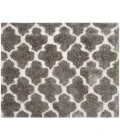Safavieh Barcelona Shag BSG319 Silver / Ivory 5' X 5' Square Area Rug