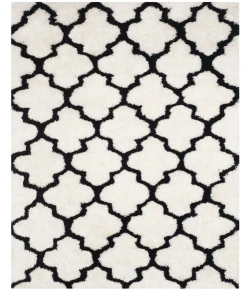 Safavieh Barcelona Shag BSG319 Ivory / Black 3' X 5' Rectangle Area Rug