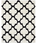 Safavieh Barcelona Shag BSG319 Ivory / Black 5' X 5' Square Area Rug