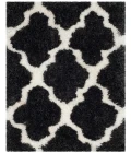 Safavieh Barcelona Shag BSG319 Graphite / Ivory 3' X 5' Rectangle Area Rug