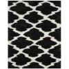 Safavieh Barcelona Shag BSG319 Graphite / Ivory 2'-3" X 7' Runner Area Rug