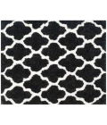 Safavieh Barcelona Shag BSG319 Graphite / Ivory 5' X 5' Square Area Rug