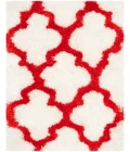 Safavieh Barcelona Shag BSG319 Ivory / Rust 3' X 5' Rectangle Area Rug