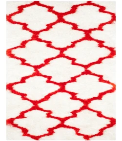 Safavieh Barcelona Shag BSG319 Ivory / Rust 2'-3" X 7' Runner Area Rug