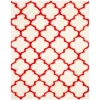 Safavieh Barcelona Shag BSG319 Ivory / Rust 5' X 8' Rectangle Area Rug