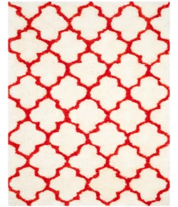 Safavieh Barcelona Shag BSG319 Ivory / Rust 5' X 8' Rectangle Area Rug