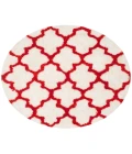 Safavieh Barcelona Shag BSG319 Ivory / Rust 5' X 5' Round Area Rug