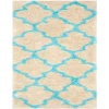 Safavieh Barcelona Shag BSG319 Cream / Blue 2'-3" X 7' Runner Area Rug