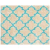 Safavieh Barcelona Shag BSG319 Cream / Blue 5' X 5' Square Area Rug