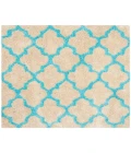 Safavieh Barcelona Shag BSG319 Cream / Blue 5' X 5' Square Area Rug