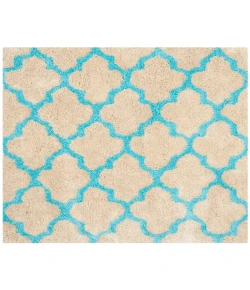 Safavieh Barcelona Shag BSG319 Cream / Blue 5' X 5' Square Area Rug