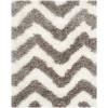 Safavieh Barcelona Shag BSG320 Ivory / Silver 2'-3" X 4' Accent Area Rug