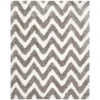 Safavieh Barcelona Shag BSG320 Ivory / Silver 5' X 5' Square Area Rug