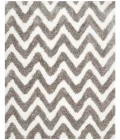 Safavieh Barcelona Shag BSG320 Ivory / Silver 5' X 5' Square Area Rug