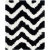 Safavieh Barcelona Shag BSG320 Ivory / Black 2'-3" X 4' Accent Area Rug
