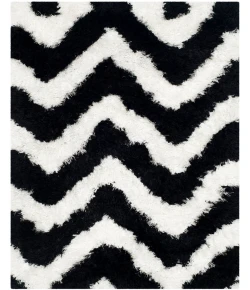 Safavieh Barcelona Shag BSG320 Ivory / Black 2' X 3' Accent Area Rug
