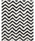 Safavieh Barcelona Shag BSG320 Ivory / Black 5' X 8' Rectangle Area Rug